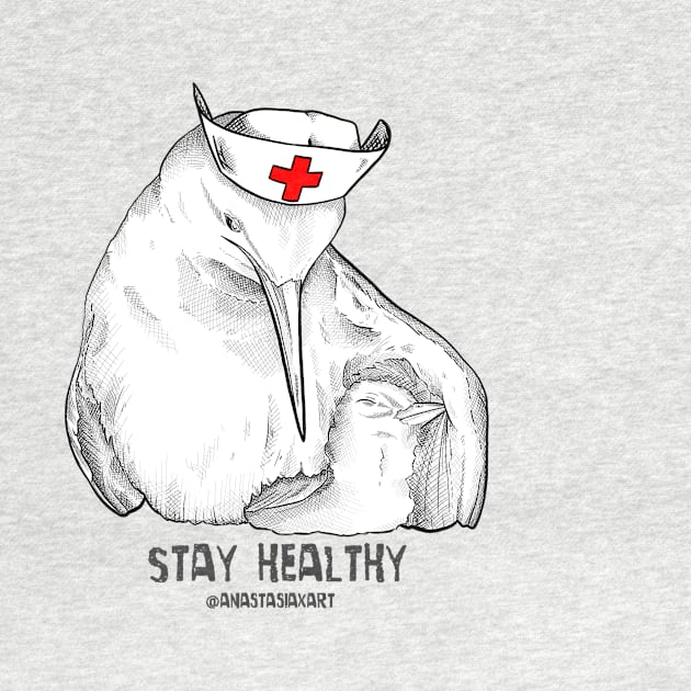 Stay Healthy Bird by GnauArt